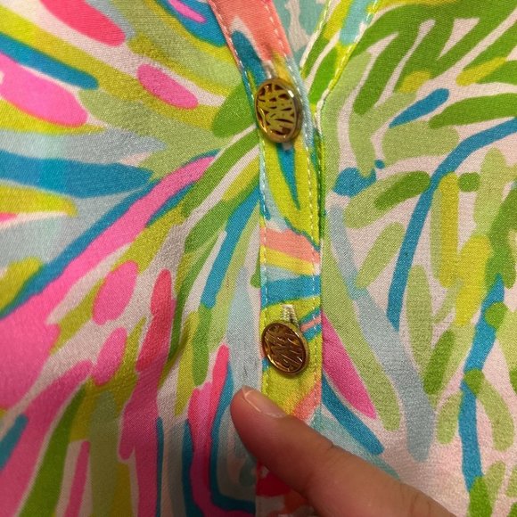 Lilly Pulitzer Lovers Coral Elsa in Silk Size Small - Picture 5 of 7